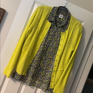 Cabi Yellow Cardigan